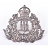 1915 Hallmarked Silver Suffolk Regiment Officers Cap Badge