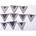 10x WW2 German Luftwaffe Rank Chevrons