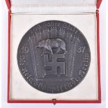 Cased Third Reich Non-Portable Award Plaque Commemorating 700 Years of the City of Berlin