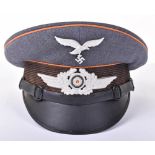 WW2 German Luftwaffe Signals Section NCO’s Peaked Cap