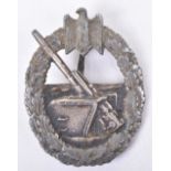 WW2 German Kriegsmarine Coastal Artillery War Badge by Schwerin Berlin