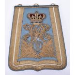 Victorian 21st Hussars Officers Sabretache Attributed to Sir Hugh Bateman Protheroe Smith OBE