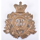 Victorian 1869 Pattern 28th (North Gloucestershire) Regiment of Foot Other Ranks Helmet Plate