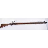 Good 10 Bore Brown Bess Military Flintlock Musket with 39” Barrel