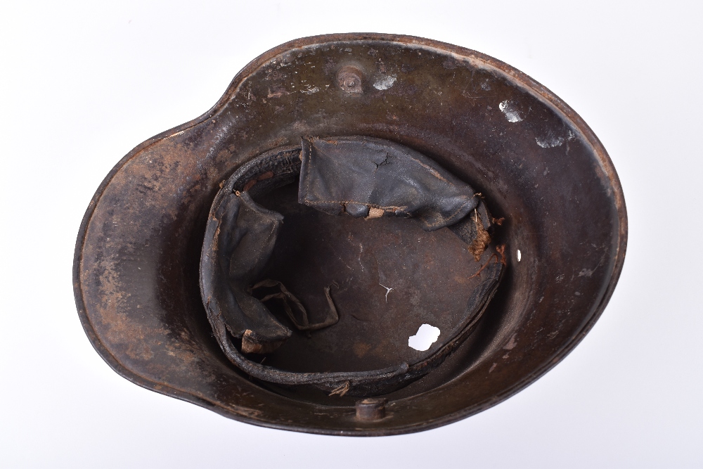 German M.16 Battle Damaged Steel Helmet - Image 9 of 9