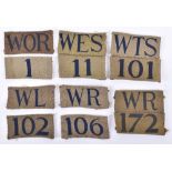 6x WW2 Home Guard District Formation Signs