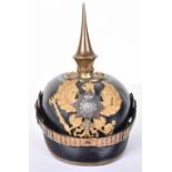 Scarce Pickelhaube for Reserve Officer Schwarzburg-Rudolstadt 7th Thuringen Infantry Regiment Nr 96