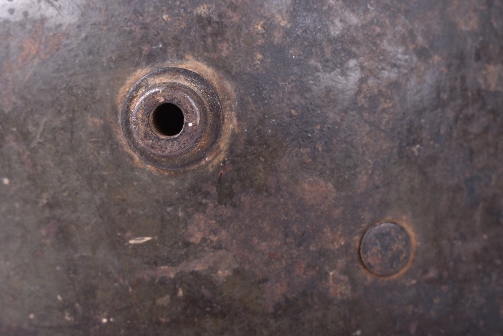 German M.16 Battle Damaged Steel Helmet - Image 7 of 9