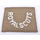 WW1 Royal Scots Slip-on Shoulder Title