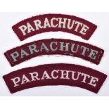 3x Embroidered Parachute Shoulder Titles