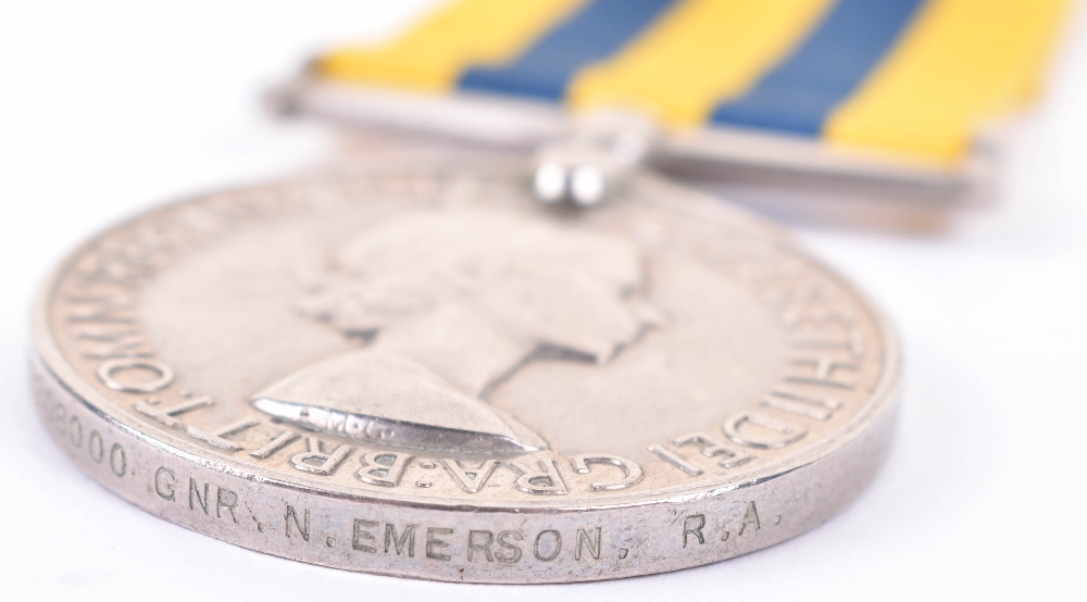 Queens Korea Campaign Medal 1950-53 Royal Artillery - Image 3 of 3