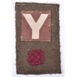 WW2 British 5th Infantry Division 13th Brigade 2nd Wiltshire Regiment Battle Dress Combination Insig