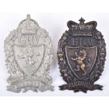 2x Galloway Rifle Volunteers Glengarry Badges