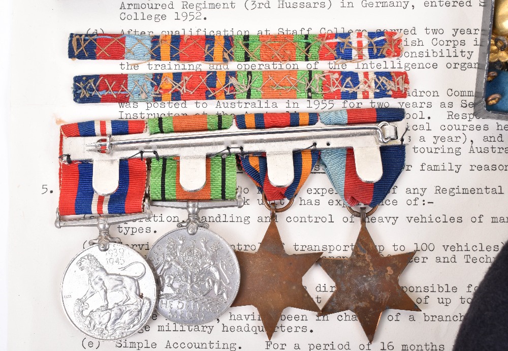 WW2 Medal Grouping of Major H I H Grant 3rd Kings Own Hussars Mentioned in Despatches - Image 5 of 10