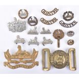 Selection of Regimental Badges and Insignia of the Gloucestershire Regiment