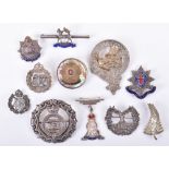 Victorian Northamptonshire Regiment Silver Sweetheart Brooch