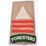 WW2 Tropical Slip-on Combination of the 1st Division 18th Brigade 14th Battalion Foresters