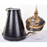 Rare Imperial German Officers Pickelhaube for Prussian (Brunswick) Infantry Regiment Nr 92