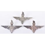 3x Post 1953 Parachute Regiment Cap Badges