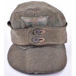 Combat Worn WW2 German Army Other Ranks M-43 Pattern Field Cap