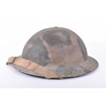 WW2 British Camouflaged Steel Combat Helmet