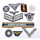 Selection of WW2 German Cloth Insignia