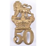 Victorian 50th (Queens Own) Regiment of Foot Glengarry Badge