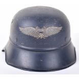 WW2 German Home Front Luftschutz Steel Helmet