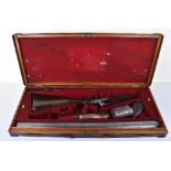 12 Bore Double Barrel Percussion Sporting Gun by T Blissett