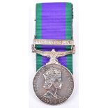 Elizabeth II General Service Medal (1962) Parachute Regiment