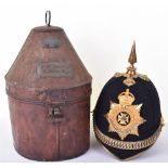 Post 1902 The Wiltshire Regiment Officers Home Service Helmet