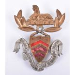 Victorian Gloucestershire Regiment Officers Forage Cap Badge