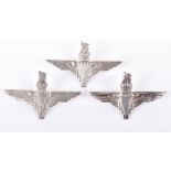 3x WW2 British Parachute Regiment Beret Badges