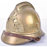 French Brass Fire Helmet