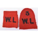 2x WW1 Women’s Legion Cloth Formation Signs