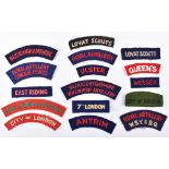 Grouping of Cloth Shoulder Titles of Royal Artillery Interest