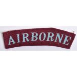 Printed Airborne Shoulder Title