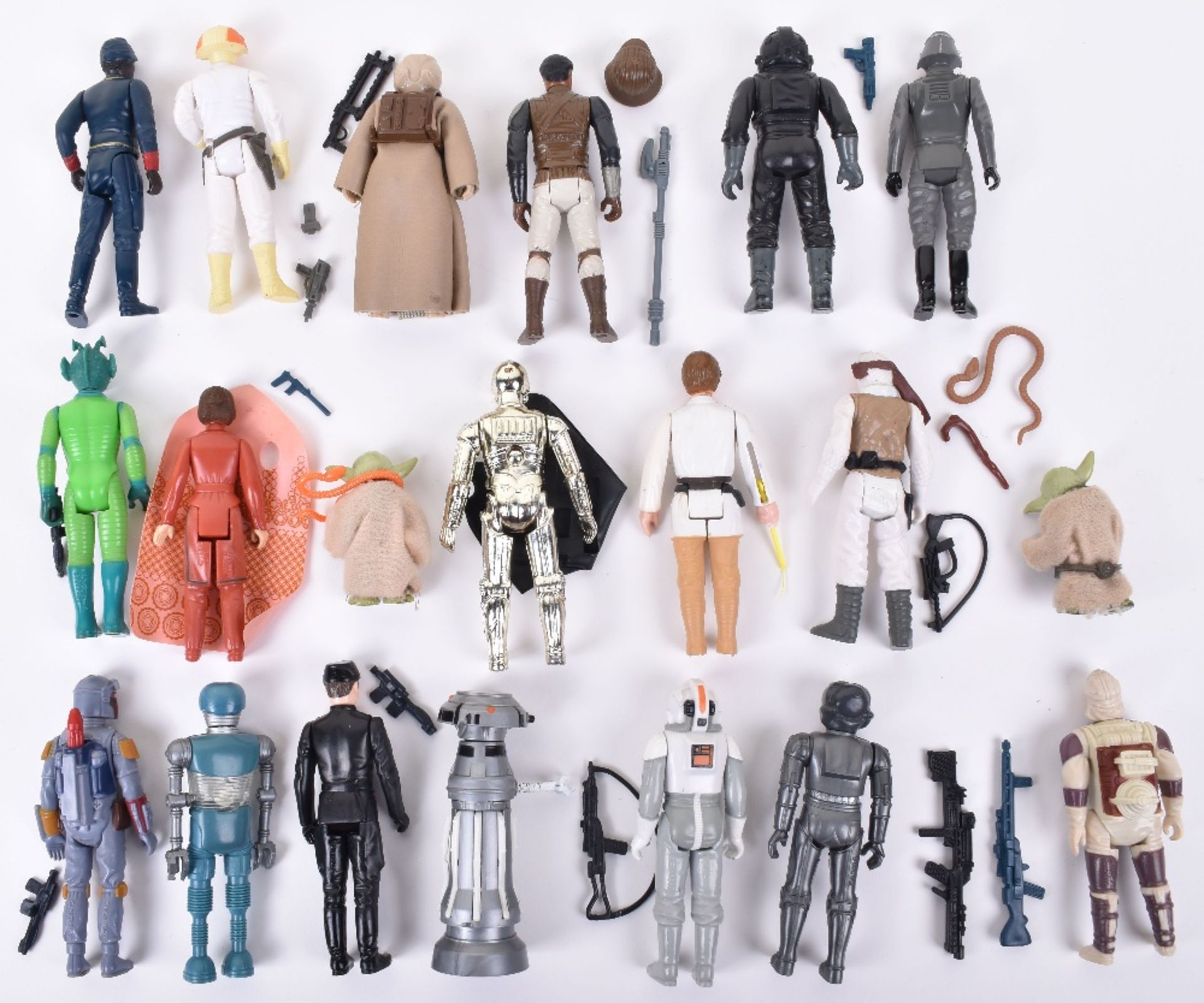 Twenty Loose Vintage Star Wars Figures in collectors Case - Image 3 of 4