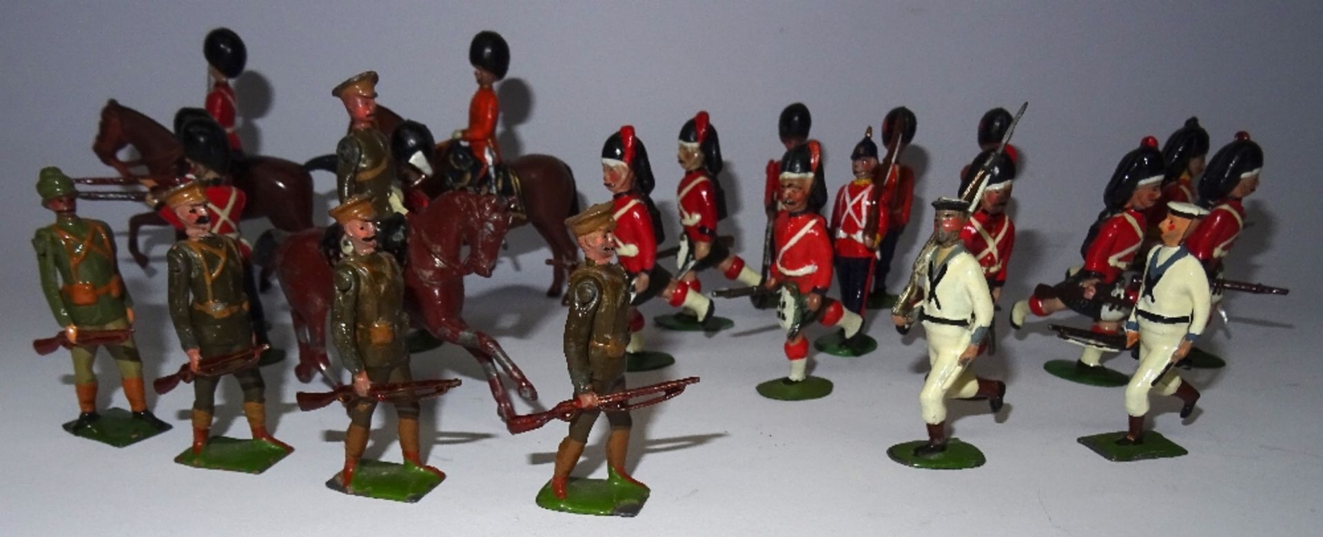 Britains various early figures, repainted - Image 3 of 5