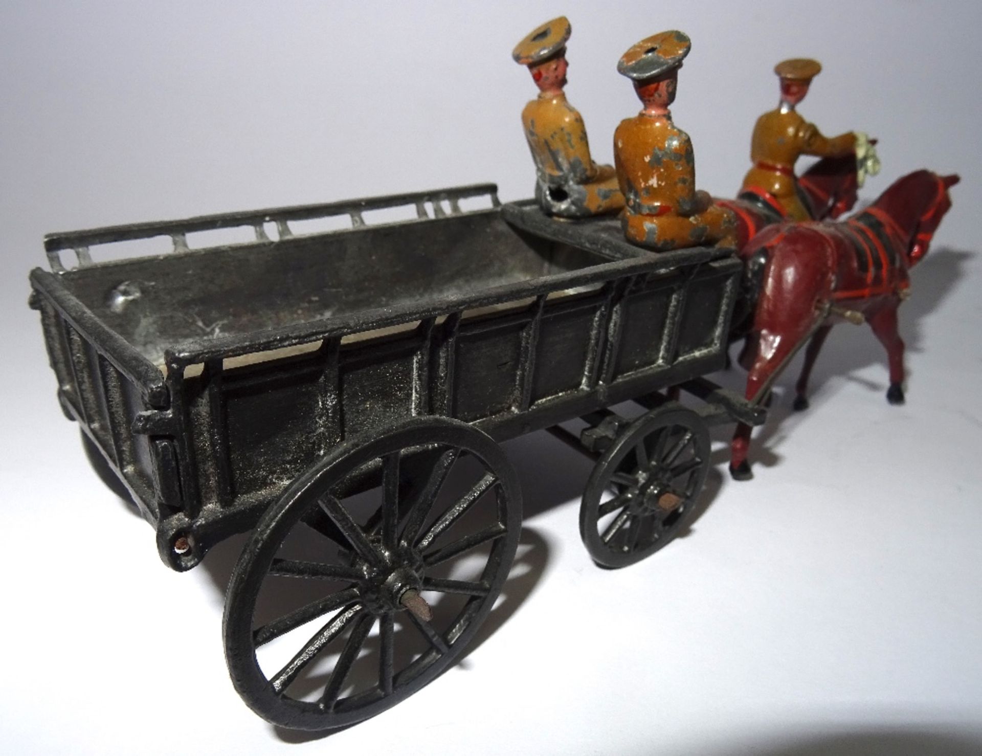 Britains set 146A, two horse Supply Wagon, service dress - Image 3 of 5