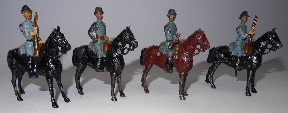 Britains RARE PARIS OFFICE French Cavalry in Steel Helmets