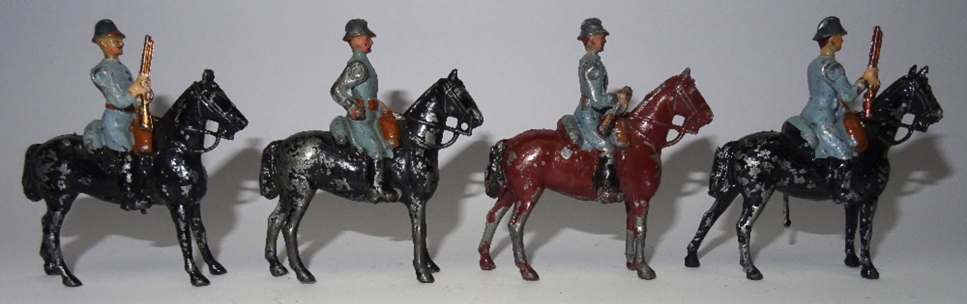 Britains RARE PARIS OFFICE French Cavalry in Steel Helmets - Image 4 of 5