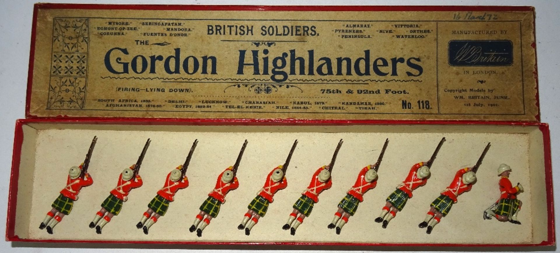 Britains set 118, Gordon Highlanders