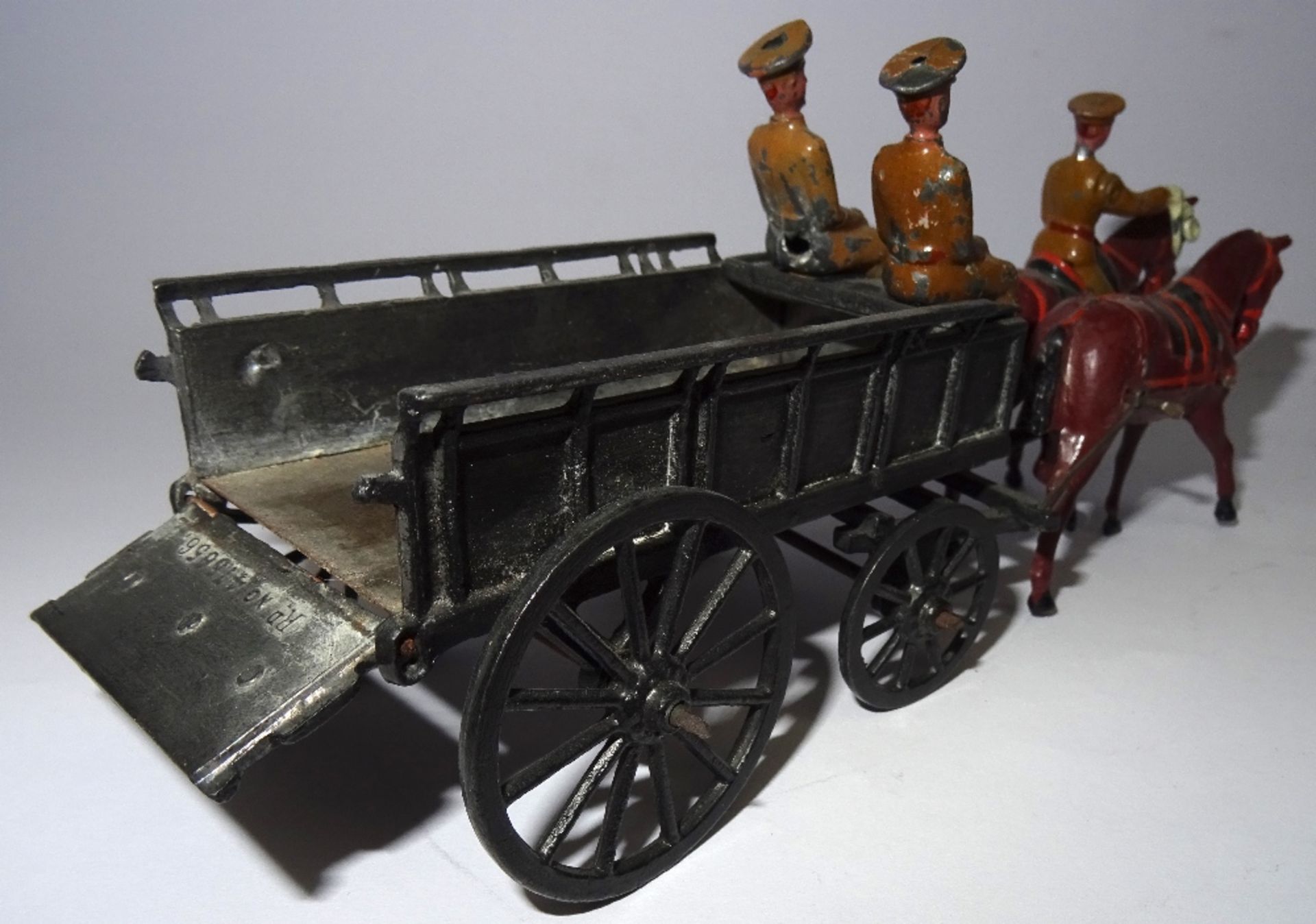 Britains set 146A, two horse Supply Wagon, service dress - Image 5 of 5