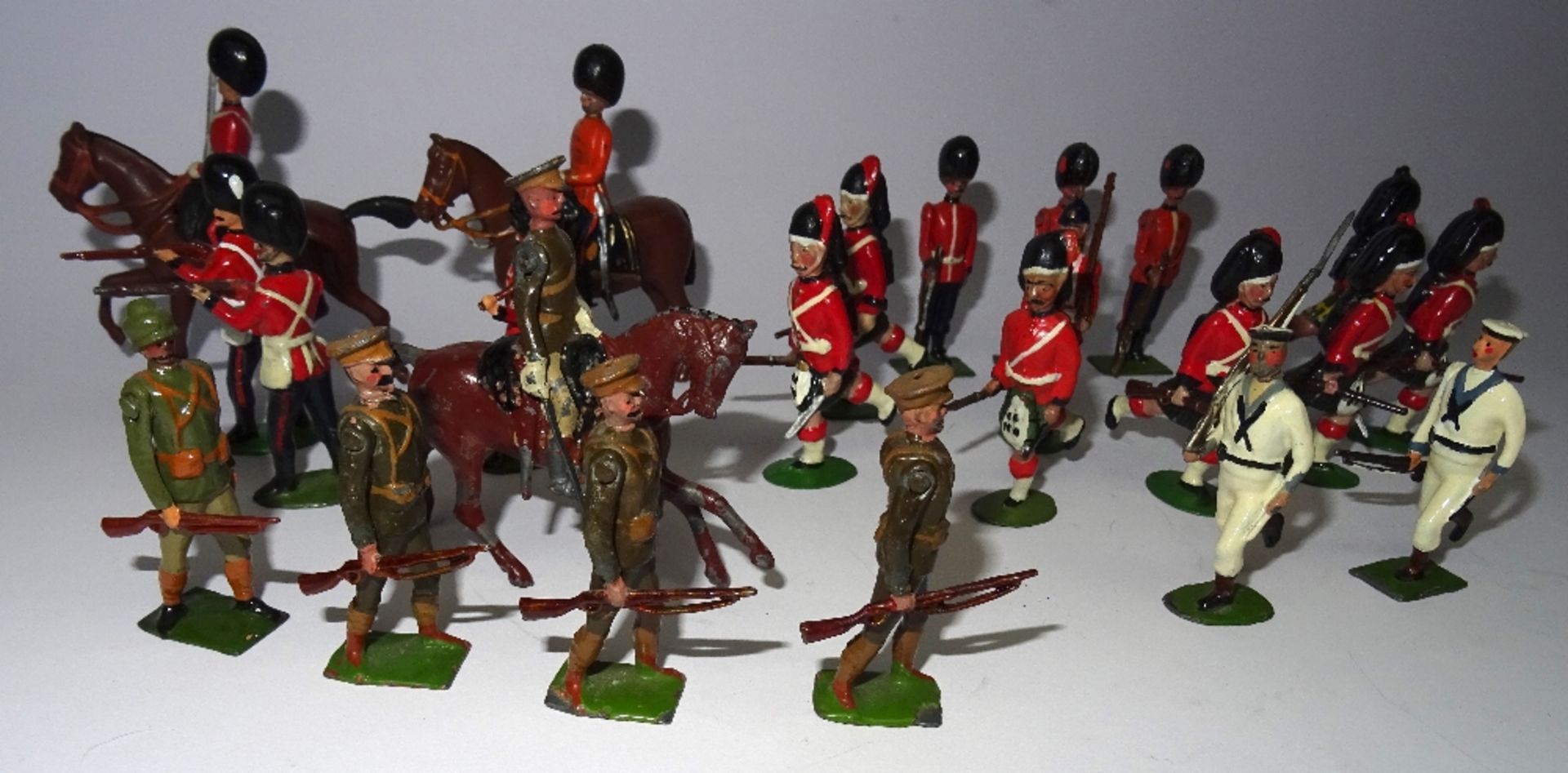 Britains various early figures, repainted - Image 2 of 5