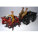 Britains set 146A, two horse Supply Wagon, service dress