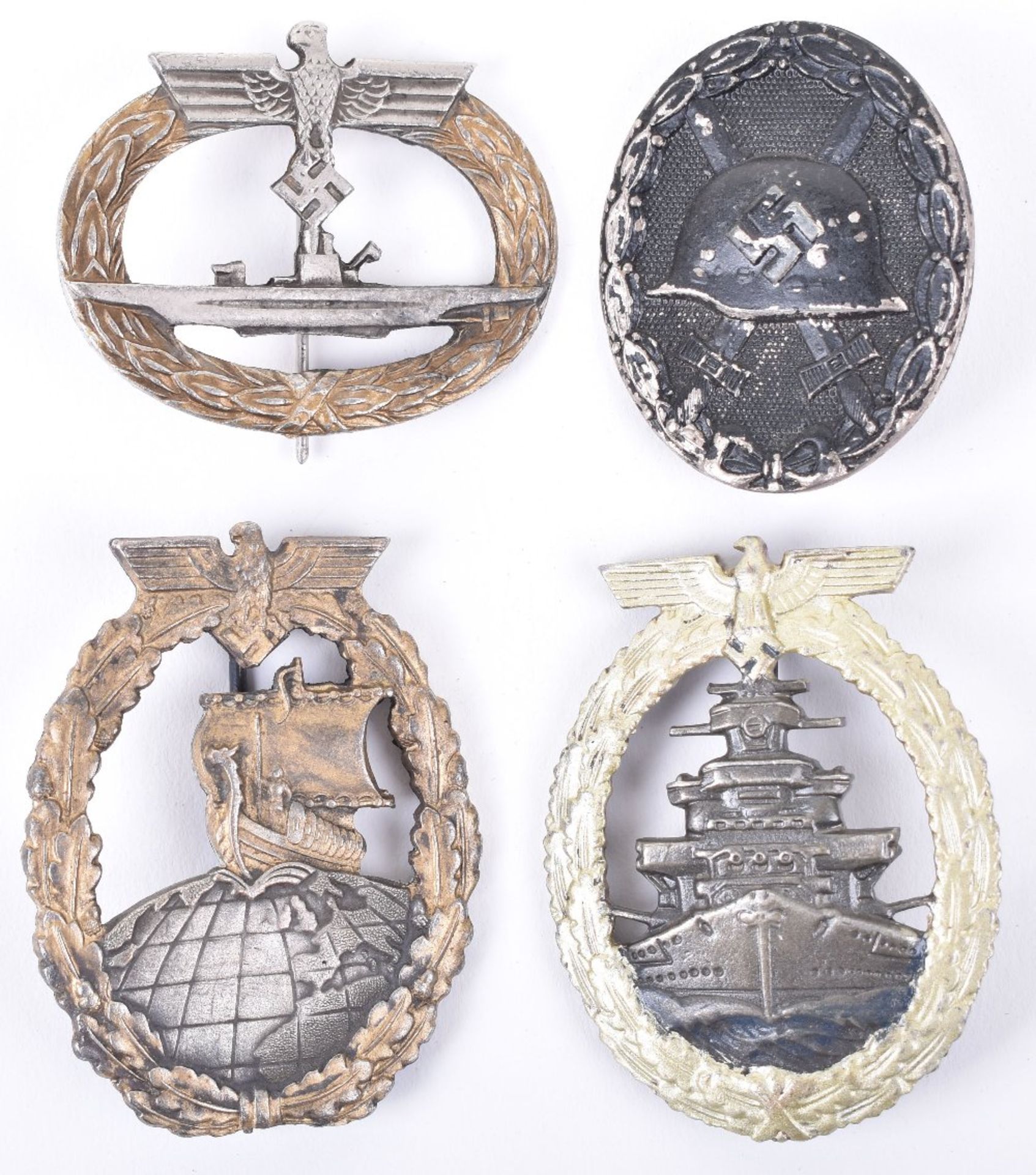 4x WW2 German Badges