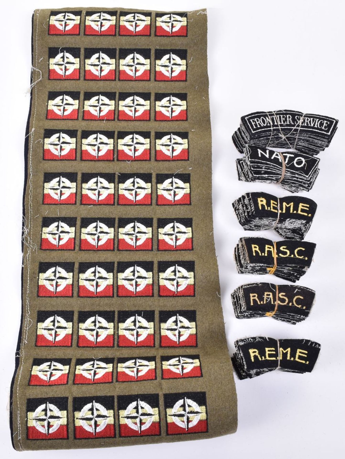 Quantity of British Cloth Shoulder Titles