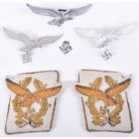 2x WW2 German Luftwaffe Cap Eagles