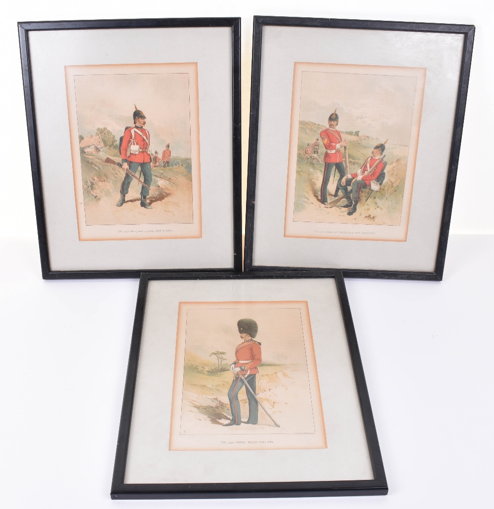 3x Military Prints Showing Victorian Soldiers